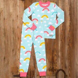 Eleanor Rose 6/7 Rainbow Pajama Set Blue and Pink